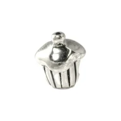 Carlo Biagi Kidz Bead Muffin Silber Beads für Armband KSB02