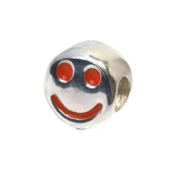 Carlo Biagi Kidz Bead Smiley orange 925 Beads für Armband KBE029