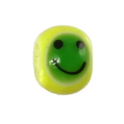 Carlo Biagi Kidz Glas Bead gelb mit Smiley KBGS09