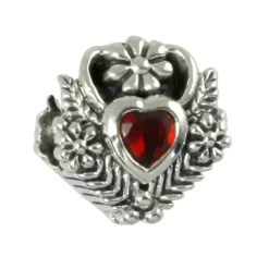 Carlo Biagi Zirkonia Bead Herz European Beads BBSCZS13DR