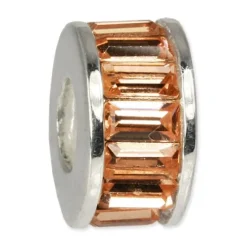 Carlo Biagi Zirkonia Bead Kristall Rad hellbraun Europaen Beads BBSC02