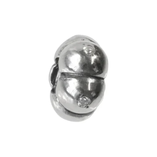 Carlo Biagi Zirkonia Blume Silber European Beads BBSCZ02C