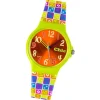Chic-Watches Damenuhr Flower Power grün Armbanduhr Chic Lady-Uhr UC023