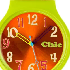 Chic-Watches Damenuhr Flower Power grün Armbanduhr Chic Lady-Uhr UC023