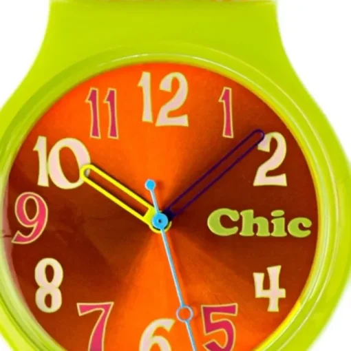 Chic-Watches Damenuhr Flower Power grün Armbanduhr Chic Lady-Uhr UC023