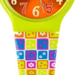Chic-Watches Damenuhr Flower Power grün Armbanduhr Chic Lady-Uhr UC023