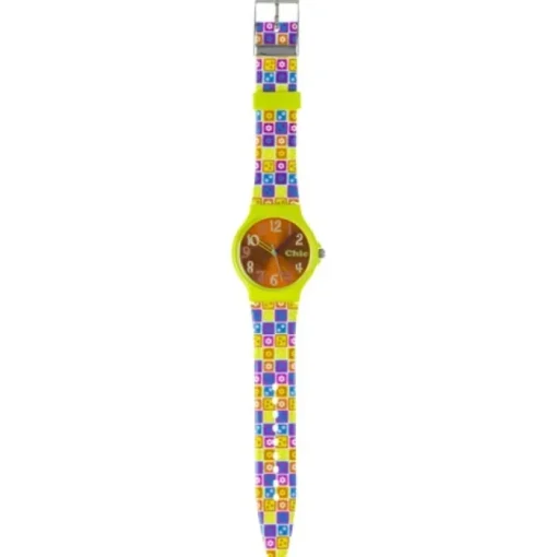 Chic-Watches Damenuhr Flower Power grün Armbanduhr Chic Lady-Uhr UC023