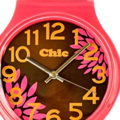 Chic-Watches Damenuhr Retro Flowers Armbanduhr Chic Lady-Uhren UC013