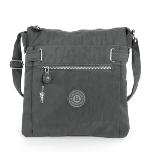 Damen grau Nylon Bag Street Handtasche OTJ207K