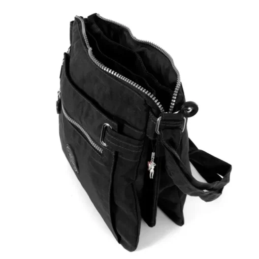 Damen schwarz Nylon Bag Street Handtasche OTJ207S