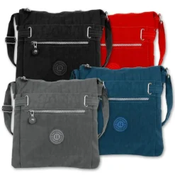Damen schwarz Nylon Bag Street Handtasche OTJ207S