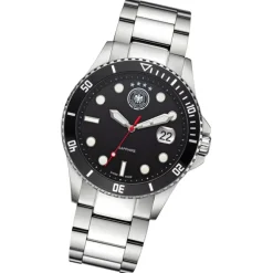 DFB Herrenuhr Edelstahl silber official DFB Collection Armbanduhr UDF20504-2E