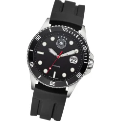 DFB Herrenuhr Silikon schwarz DFB official DFB Collection Armbanduhr UDF20504-2S