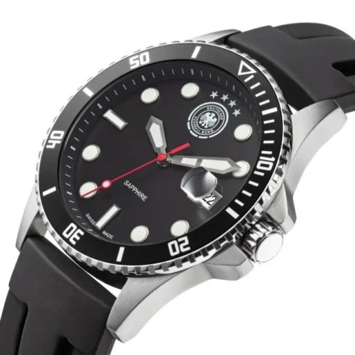 DFB Herrenuhr Silikon schwarz DFB official DFB Collection Armbanduhr UDF20504-2S