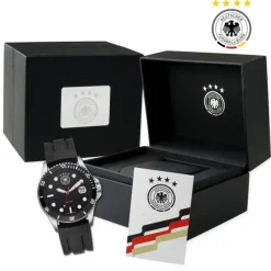 DFB Herrenuhr Silikon schwarz DFB official DFB Collection Armbanduhr UDF20504-2S