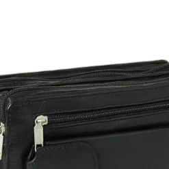 DracheLeder Handgelenktasche schwarz Leder Handytasche Herrentasche OTJ500S
