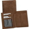 DrachenLeder Antikleder Portemonnaie braun Börse Brieftasche OPS108N