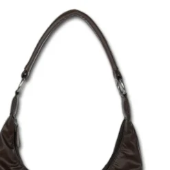 DrachenLeder Beuteltasche Kunstleder braun Damen Hobo Bag Handtasche OTS100N