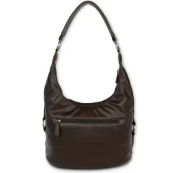 DrachenLeder Beuteltasche Kunstleder braun Damen Hobo Bag Handtasche OTS100N