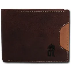 DrachenLeder braun Echtleder Portemonnaie Brieftasche Herren OPT001N