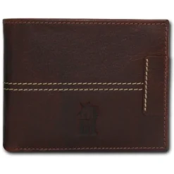 DrachenLeder braun Echtleder Portemonnaie Brieftasche Herren OPT101N