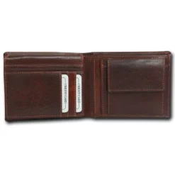 DrachenLeder braun Echtleder Portemonnaie Brieftasche Herren OPT101N