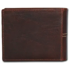 DrachenLeder braun Echtleder Portemonnaie Brieftasche Herren OPT101N