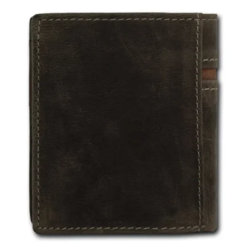 DrachenLeder braun Echtleder Portemonnaie Brieftasche Herren OPT084N