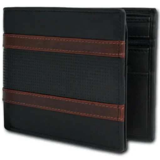 DrachenLeder dunkelblau Nappa-Leder Portemonnaie Brieftasche Herren OPT062B