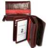 DrachenLeder dunkelrot, rot Leder Portemonnaie Brieftasche OPZ100V