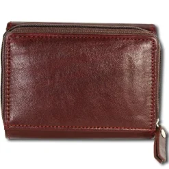 DrachenLeder dunkelrot, rot Leder Portemonnaie Brieftasche OPZ100V