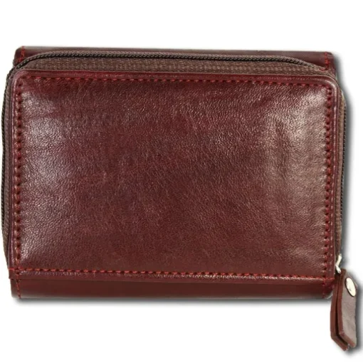 DrachenLeder dunkelrot, rot Leder Portemonnaie Brieftasche OPZ100V