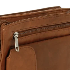DrachenLeder Handgelenktasche Leder tan braun Herrentasche Handyfach OTJ512C