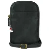 Drachenleder Handytasche Mini-Handtasche Leder grau OTD310K