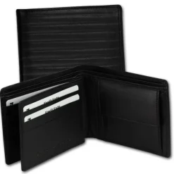 DrachenLeder Herren Leder Portemonnaie schwarz Brieftasche OPS106S