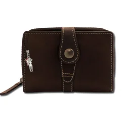 DrachenLeder Leder braun Portemonnaie Brieftasche RFID Schutz OPD210C