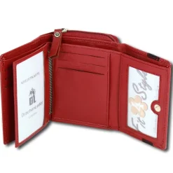 DrachenLeder rot schwarz Leder Portemonnaie Brieftasche OPZ100R