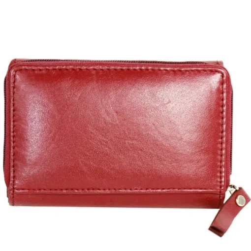 DrachenLeder rot schwarz Leder Portemonnaie Brieftasche OPZ100R