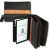DrachenLeder schwarz braun Leder Portemonnaie Brieftasche OPZ100C