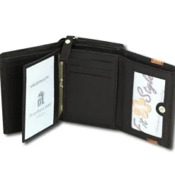 DrachenLeder schwarz braun Leder Portemonnaie Brieftasche OPZ100C