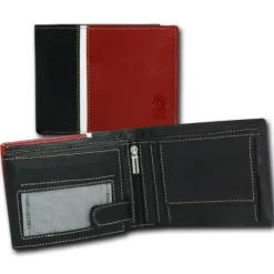 DrachenLeder schwarz Echtleder Portemonnaie Brieftasche Herren OPT041R