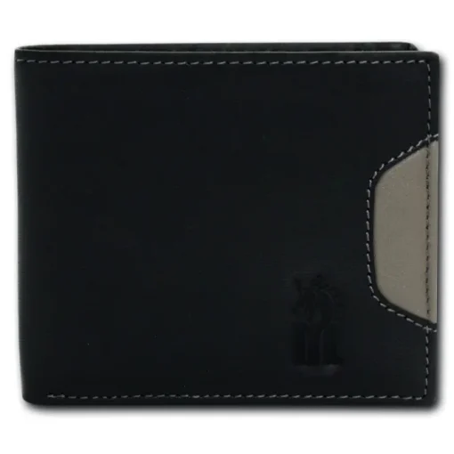 DrachenLeder schwarz Echtleder Portemonnaie Brieftasche Herren OPT002S
