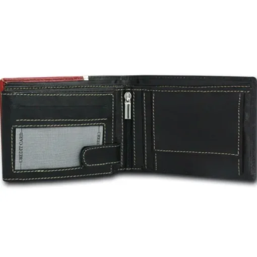 DrachenLeder schwarz Echtleder Portemonnaie Brieftasche Herren OPT041R