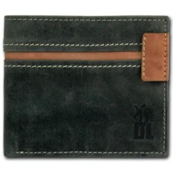 DrachenLeder Vintage grau, braun Echtleder Portemonnaie Brieftasche Herren OPT081K
