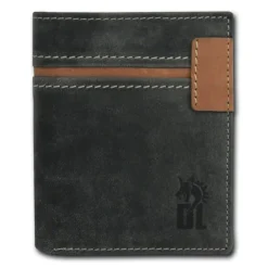 DrachenLeder Vintage grau, braun Echtleder Portemonnaie Brieftasche Herren OPT082K