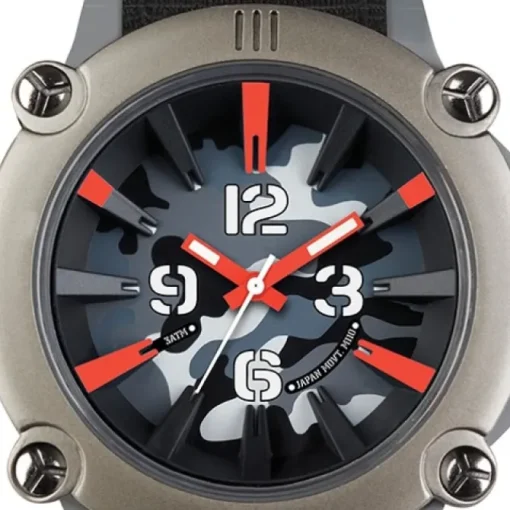 Ene Watch Modell 110 Camouflage/schwarz, 51mm, Nylon-Armband UE72395