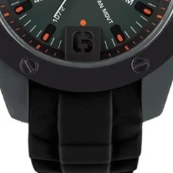 Ene Watch Modell 107 Man, schwarz, 48mm, Silikon-Armband UE72548