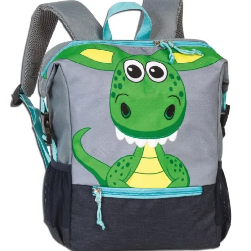 Fabrizio Go Green Kinderrucksack Drache Polyester, recycelt grau ORI220J