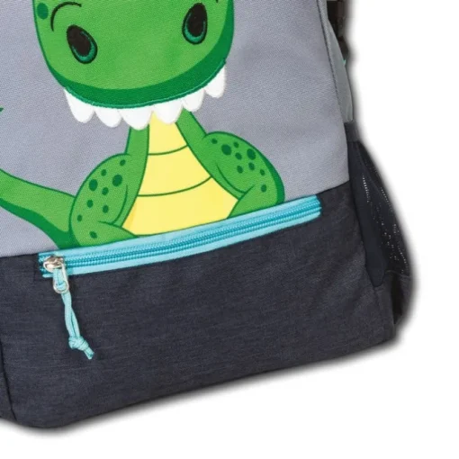 Fabrizio Go Green Kinderrucksack Drache Polyester, recycelt grau ORI220J
