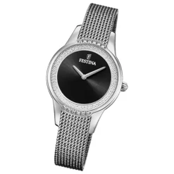 Festina Damen Armbanduhr Mademoiselle F20494/3 Analog Edelstahl silber UF20494/3